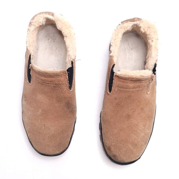 Aussie Dogs Unisex Shearling Mocs Winter Snow Suede Mens 8 Womens 9 - Picture 8 of 9